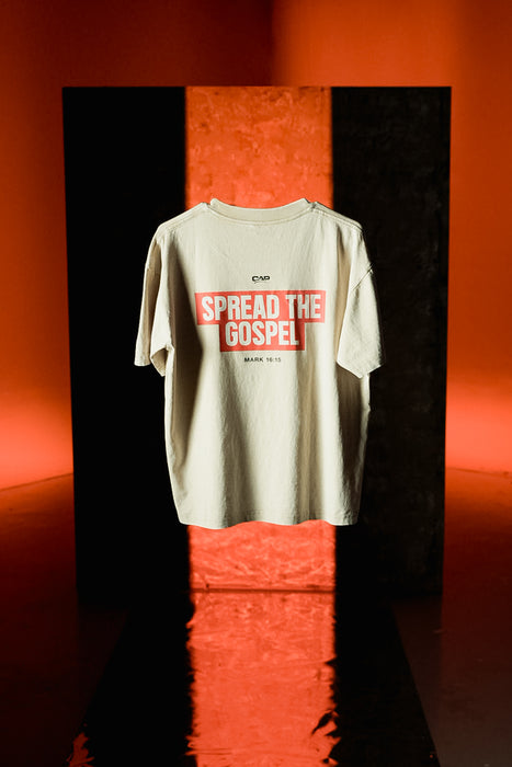 Spread The Gospel - Oversized T-shirt - Cream