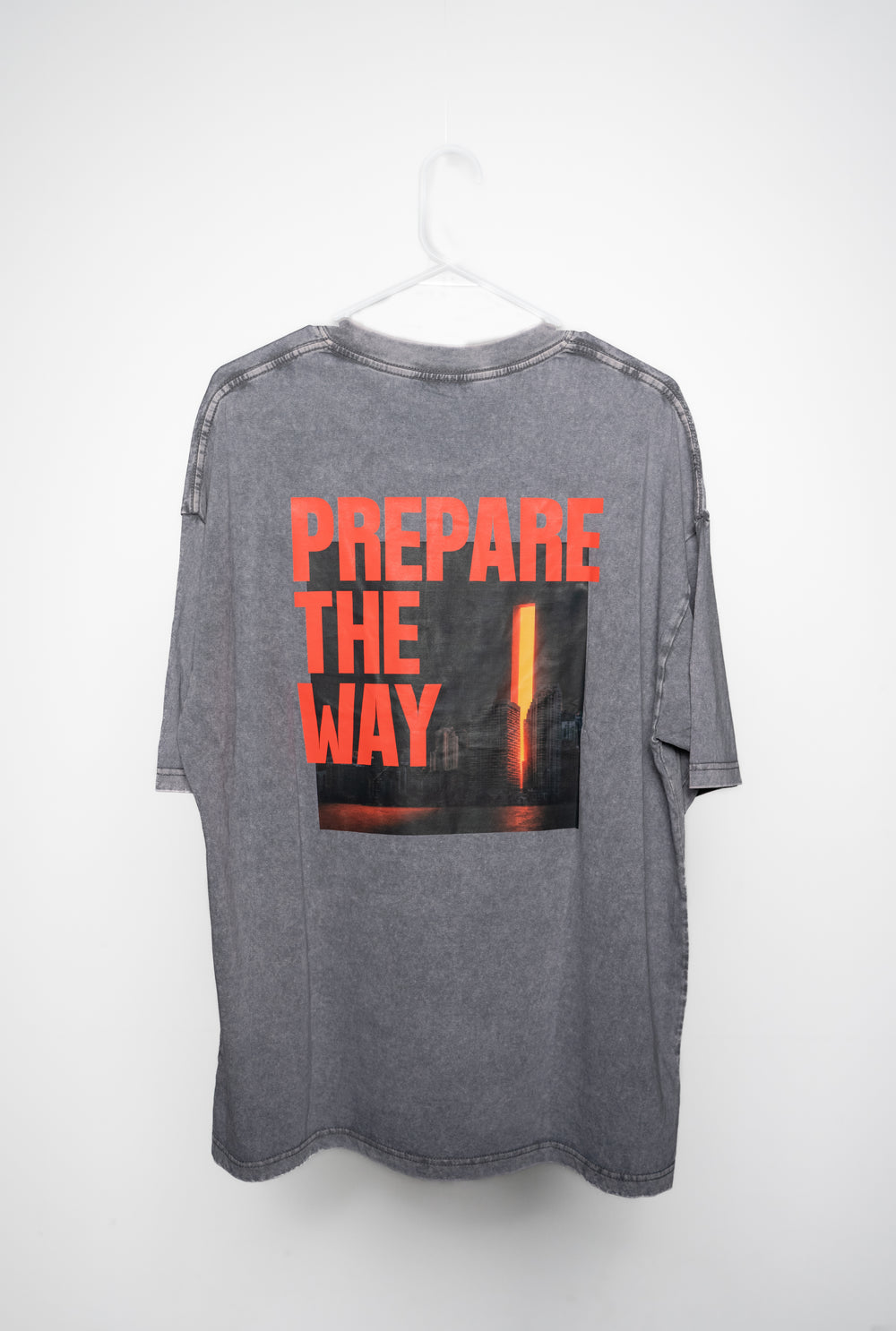 Prepare the Way - Oversized T-shirt - Grey