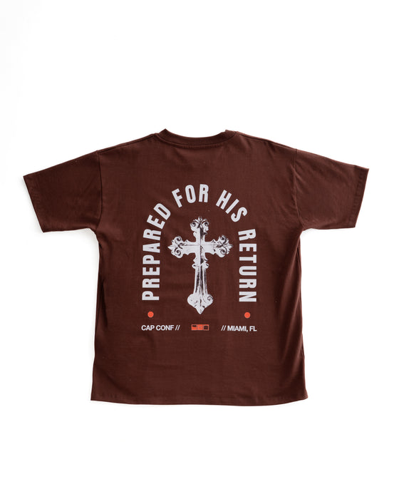 Prepared for His Return - Brown - T-shirt
