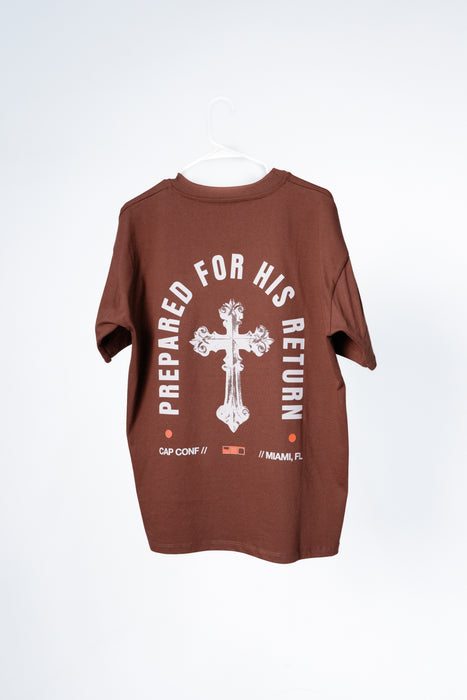 Prepared for His Return - Brown - T-shirt