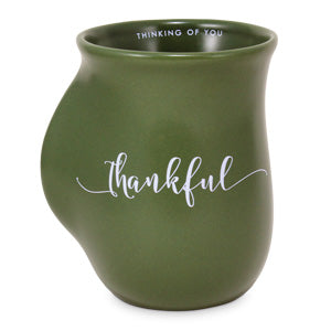 Mug Grateful Thankful Green - 18 Oz