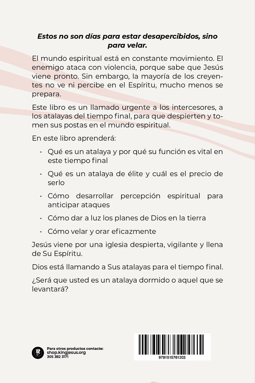 Levantando Atalayas para el Tiempo Final- Libro