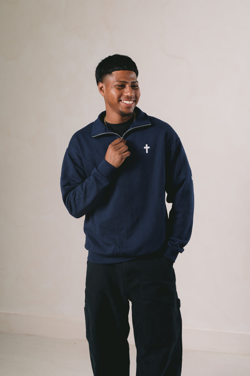 YOUTH. - Cross - Quarter-Zip Sweatshirt