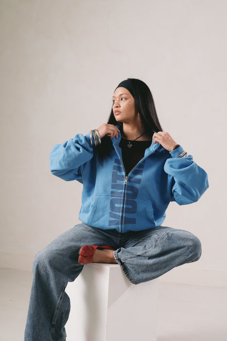Youth. - Blue Zip up Hoodie