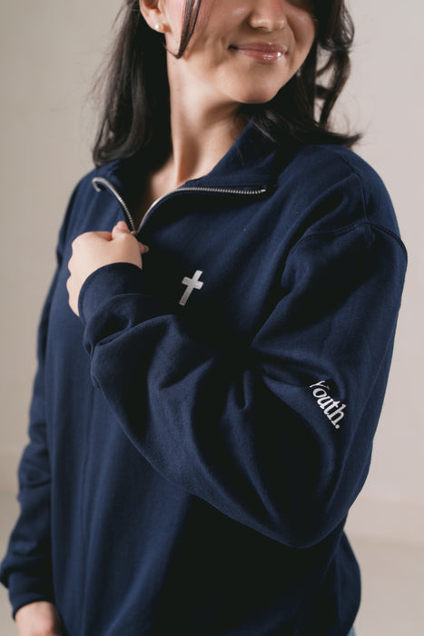 YOUTH. - Cross - Quarter-Zip Sweatshirt