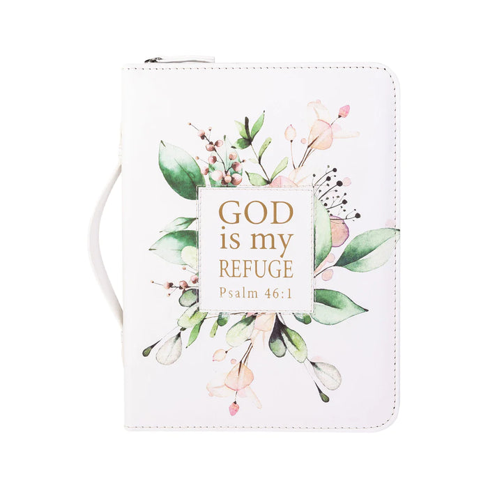 Bible Cover - Watercolor Flower Refuge