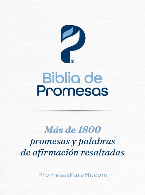 Santa Biblia de Promesas Reina-Valera 1960 / Letra Gigante - 13 Puntos / Piel Especial con Índice y Cierre / Triángulos / Azul //