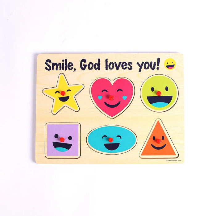 Wood Puzzle - Smile God Loves You