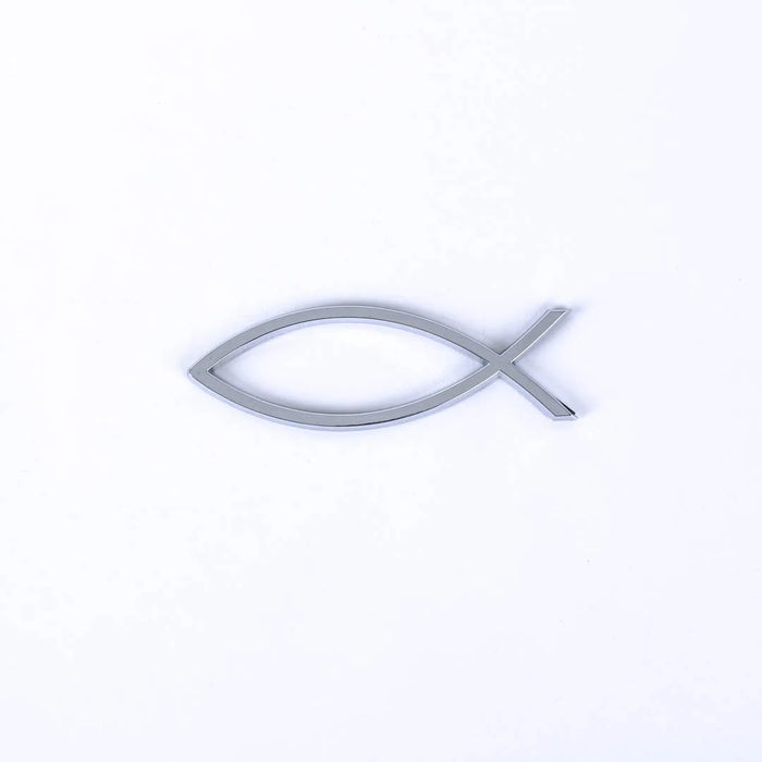Auto Emblem - Fish Silver
