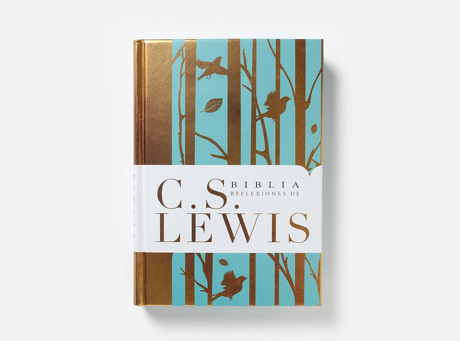 Reina Valera Revisada, Biblia Reflexiones de C. S. Lewis, Tapa dura, Turquesa, Interior a dos Colores, Comfort Print