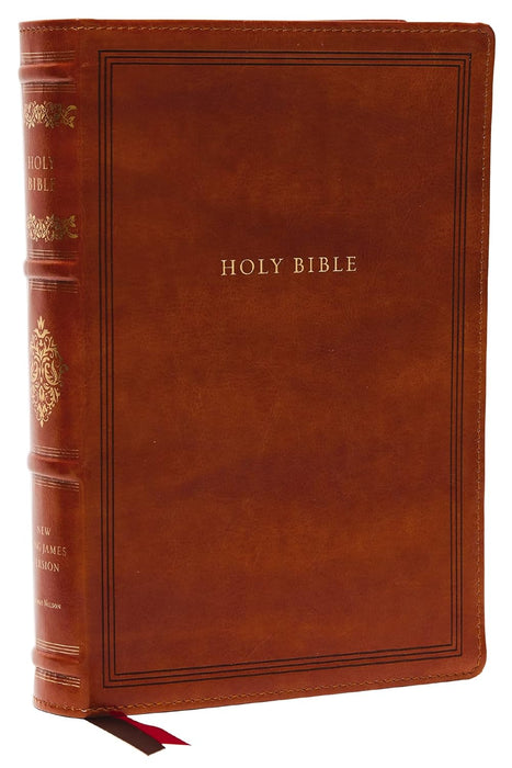 Bible - KJV, Wide-Margin Reference Bible, Sovereign Collection, Leathersoft, Brown, Red Letter, Comfort Print: Holy Bible, King James Version Imitation Leather