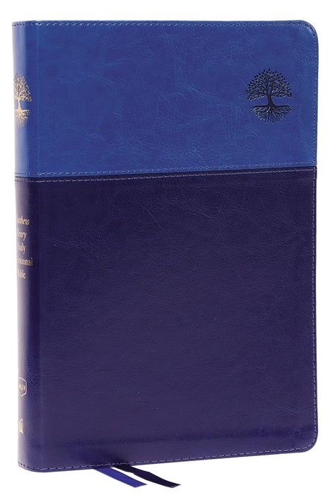Bible - NKJV, Matthew Henry Daily Devotional Bible, Leathersoft, Blue, Red Letter, Comfort Print: 366 Daily Devotions by Matthew Henry