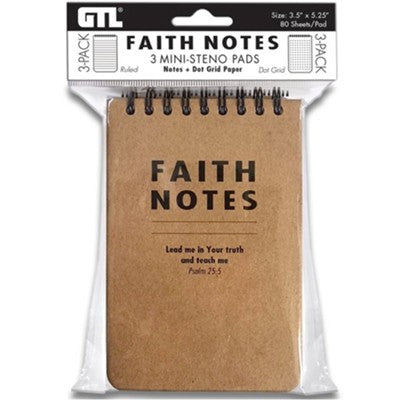 Faith Notes Pack of 3 - Note Taking