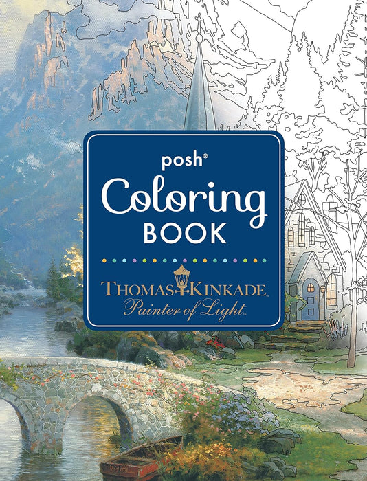 Coloring Book - Thomas Kinkade Designs for Inspiration & Relaxation