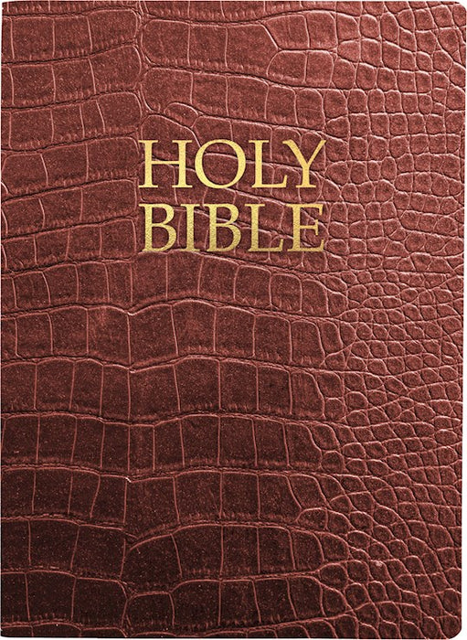 Bible - KJVER Holy Bible Large Print - Alligator Bonded Leather Indexed