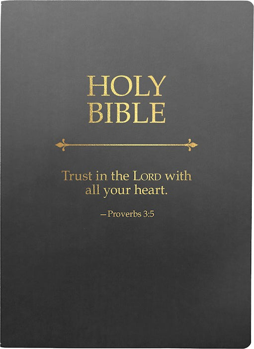 Bible - KJVER Holy Bible Trust In The Lord Life Verse Edition Large Print- Grey Ultrasoft