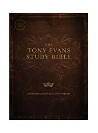 Bible -  CSB Tony Evans Study Bible, Hardcover, Black Letter, Study Notes and Commentary, Articles, Videos, Ribbon Marker, Sewn Binding, Easy-to-Read Bible Serif Type