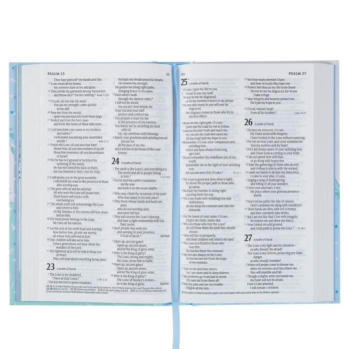 Bible - Blue Hardcover NLT Keepsake for Boys