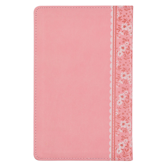 Bible - Pink Faux Leather NLT Baby Keepsake Bible for Girls