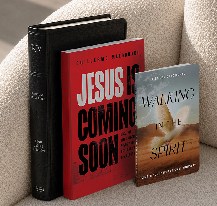 Walking In the Spirit Devotional+ Personalized KJV Bible + Jesus Is Coming Soon - Offer