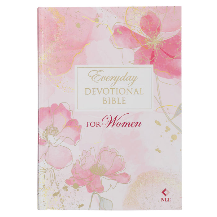 Bible - NLT Everyday Devotional Bible for Women Pink Blossoms