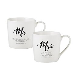 Cafe Mug Set - Mr. & Mrs.