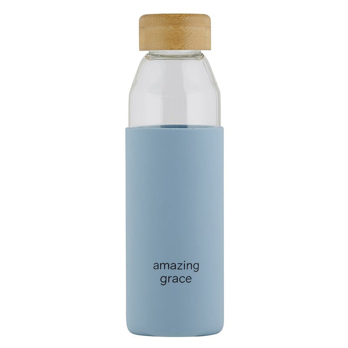 Water Bottle with Bamboo Lid - Amazing Grace