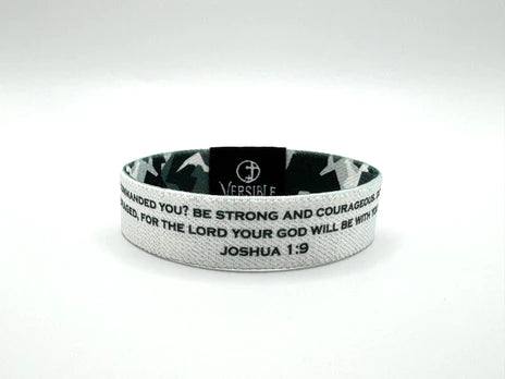 Wristband - Stone Camo - Joshua 1:9