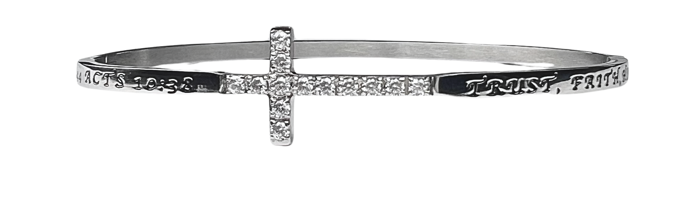 Sideways Cross Bracelet Trust