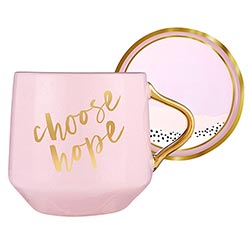 Slant Mug with Coaster - Choose Hope