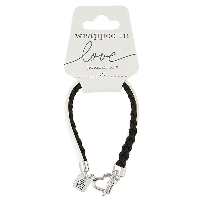 Bracelet - Leather With Heart Clasp