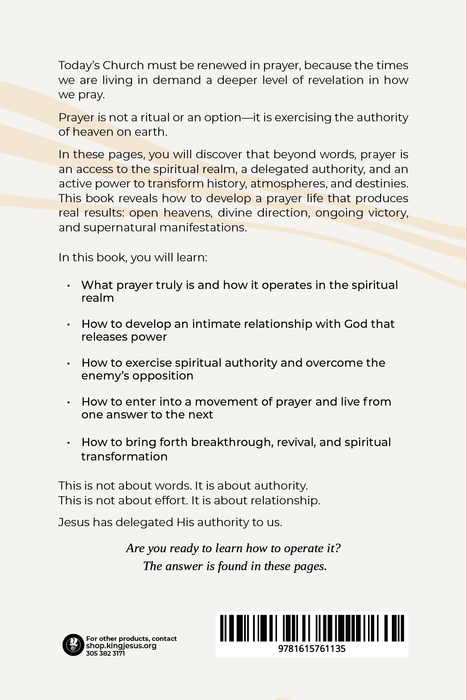 Understanding the Power of Prayer - Book