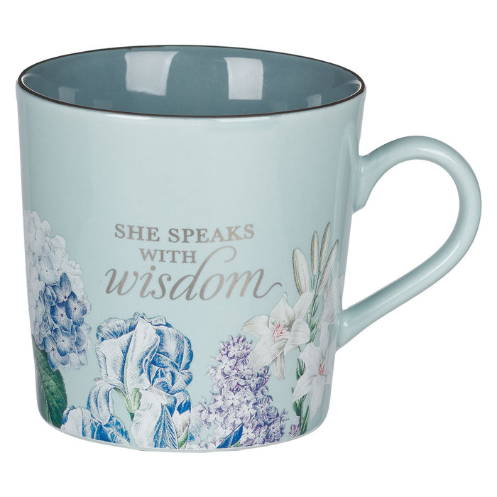 Mug - She Speaks with Wisdom - Proverbs 31:26