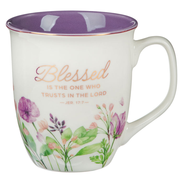 Mug - Blessed is the One Purple - Jeremiah 17:7