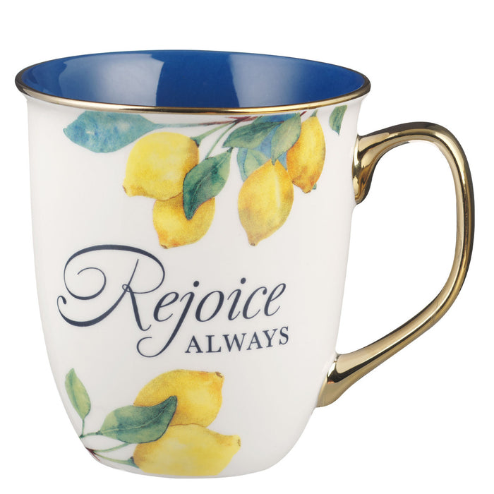 Mug - Rejoice Always White Ceramic Mug - 1 Thessalonians 5:16