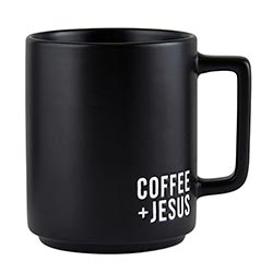 Matte Café Mug - Coffee + Jesus