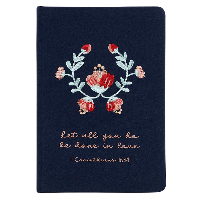 Journal - Let All You Do (Embroidered)