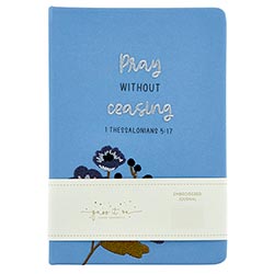 Journal - Pray Without Ceasing (Embroidered)