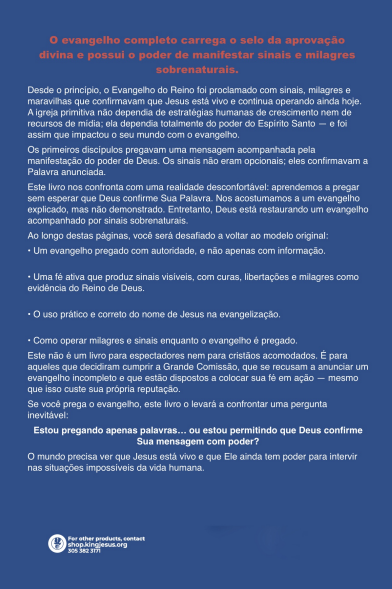(Portuguese) Sinais Sobrenaturais que Confirmam a Mensagem do Evangelho - Livro (Supernatural Signs that Confirm the Message of the Gospel)