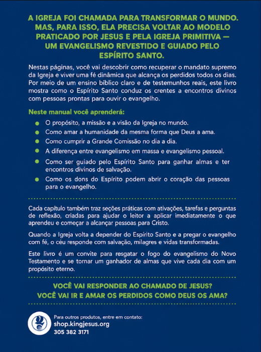 (Portuguese) Como Evangelizar o Mundo, a Nação e a Cidade: Parte 2 - Manual - How to Evangelize part 2