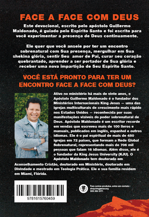 (Portuguese) Face a Face com Deus - Livro (Face to Face with God)