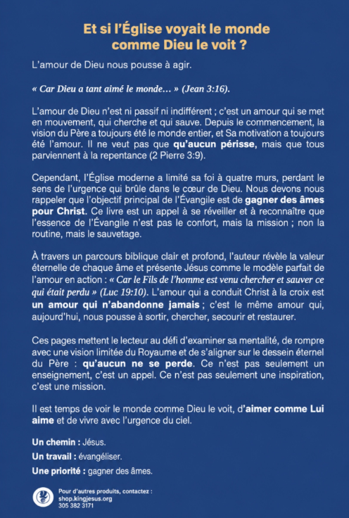 (French) Comprendre l'Amour de Dieu pour l'Humanité - Livre (Understanding God's Love)