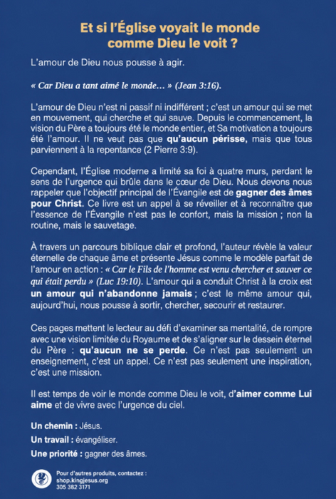 (French) Comprendre l'Amour de Dieu pour l'Humanité - Livre (Understanding God's Love)