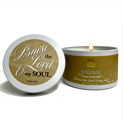 Spikenard Tin - Praise the Lord oh my Soul - 8 Oz - Candle