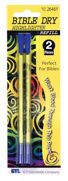Bible Dry Highlighter Refill Yellow