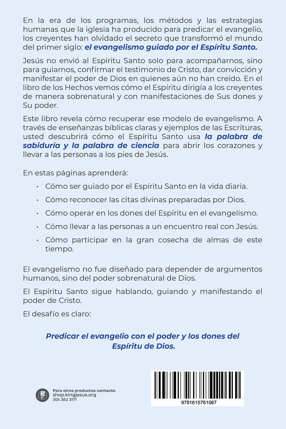 Evangelismo Guiado por el Espiritu Santo - Libro Digital