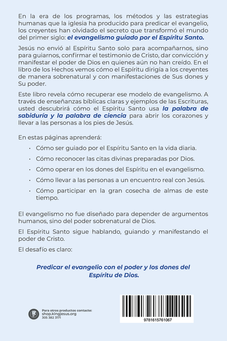 Evangelismo Guiado por el Espiritu Santo - Libro