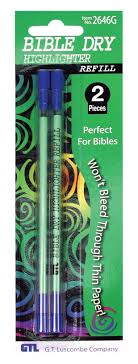 Bible Dry Highlighter Refill Green