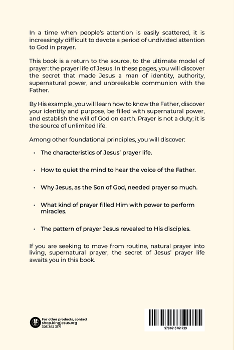 The Prayer Life of Jesus Learning to Pray as Sons - Book