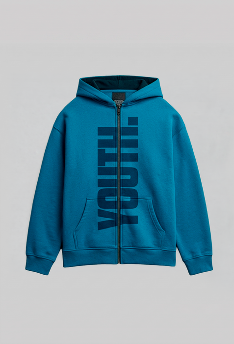 Youth. - Blue Zip up Hoodie